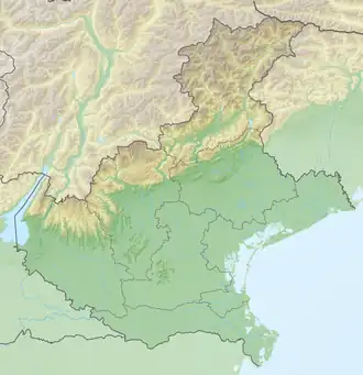 Voir sur la carte topographique de Vénétie
