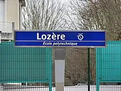 Panneau signalétique.