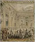 Souper donné à Louveciennes Jean-Michel Moreau, 1771