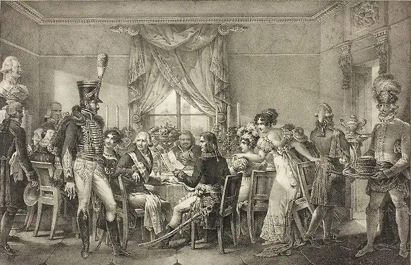 Napoléon au palais du grand duc de Florence