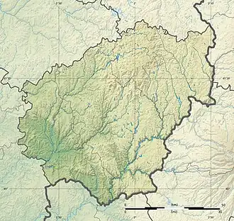 Voir sur la carte topographique de la Corrèze