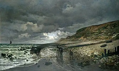 Claude Monet, La Pointe de la Hève à marée basse, 1865.