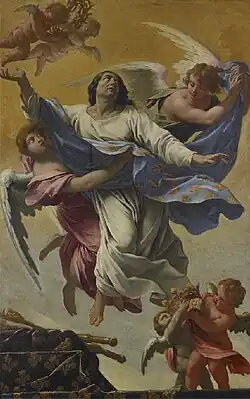 Simon Vouet, Saint Louis enlevé au ciel, 1642-1643.