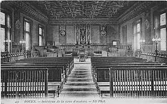 Vue ancienne de la Salle des Assises (début du XIXe s).
