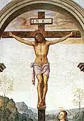Le Christ en croix.