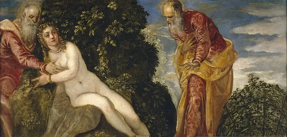 Suzanne et les Vieillards (environ 1552–1555), musée du Prado.
