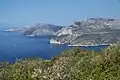 Vue des calanques vers l'Ouest.
