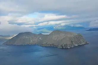 L'île vue d'avion