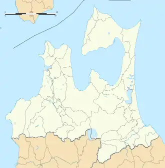 voir sur la carte de la préfecture d'Aomori