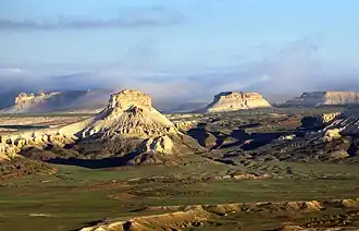 Monts de la réserve naturelle d'Ustyurt.