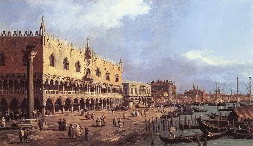 Venise, Le Grand Canal (Riva degli Schiavoni), 1734–1735 Sir John Soane's Museum[13]
