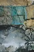 Paroi rocheuse (Cryoclastie) et sortie aval du ruisseau (Sans nom).