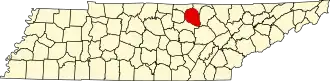 Localisation de Comté d'Overton(Overton County)