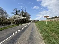La route départementale 82.