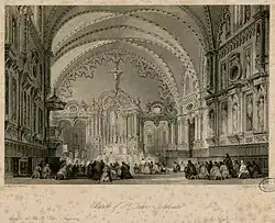 L'intérieur, par Thomas Allom.