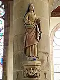 Statue de sainte Monique.
