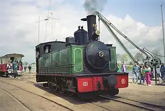 La 030T Pinguely no&nbsp;101 à Saint-Valery-Port en 1992.