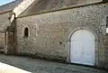 L’église Saint-Sulpice. Détail du mur nord.