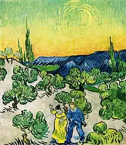 Vincent van Gogh Balade au crépuscule 1890