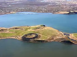 Quelques pseudo-cratères de Mývatn.