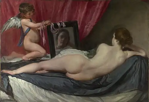 Diego Vélasquez, Vénus à son miroir, 1647-1651 – National Gallery, Londres[3].