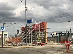 7 avril 2018. Construction en cours.