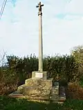 Croaz-ar-Beg-Houarn, la plaque commémorative de l'« Amicale Violette ».