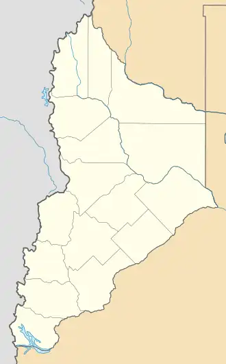Localisation sur la carte de Neuquén