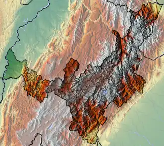 (Voir situation sur carte : Boyacá (relief))