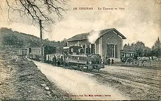 Corpet Louvet (1129-1907) no&nbsp;1 du chemin de fer Taulignan-Grignan-Chamaret (Drôme).