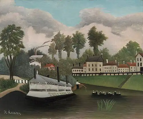 Le Bateau-lavoir du pont de Charenton, vers 1895 – Fondation Barnes, Philadelphie.
