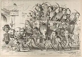 Caricature dans le Charivari.