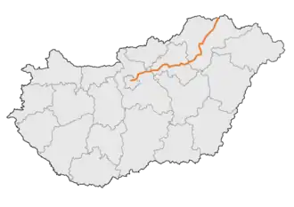 Carte de la route principale 3