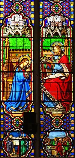Verrière du Couronnement de la Vierge (baie 0)