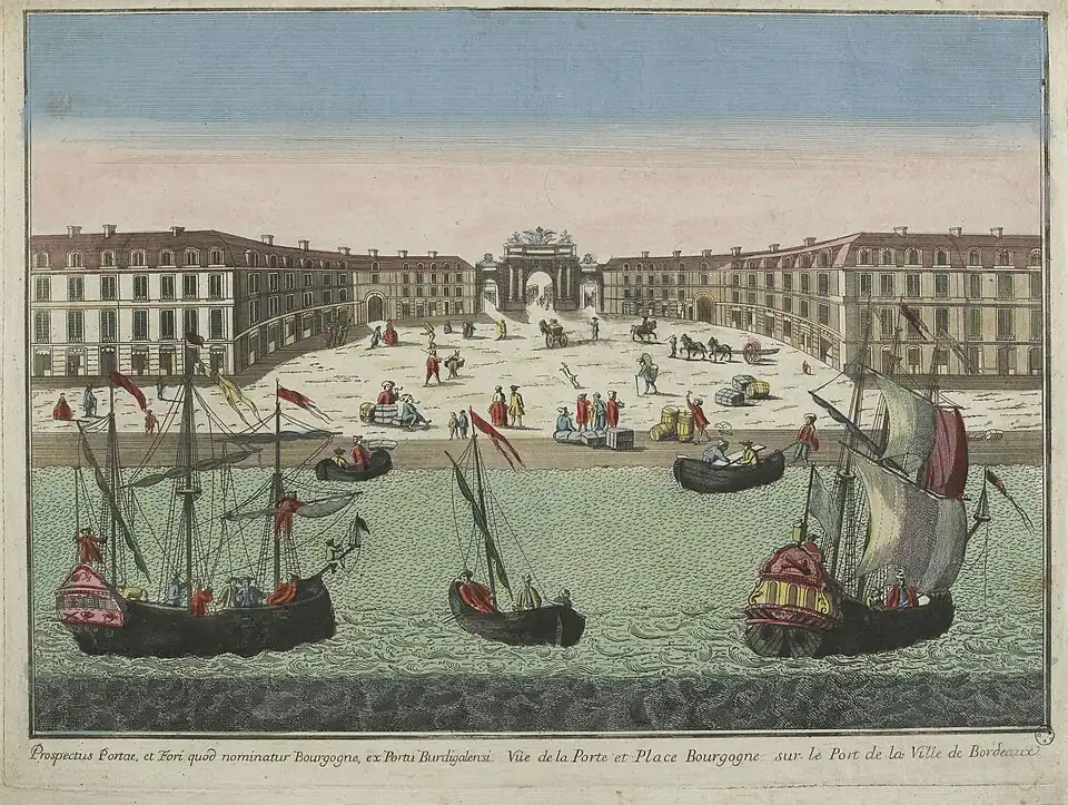La Porte de Bourgogne au XVIIIe&nbsp;siècle.
