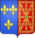 Armes d'Henri IV, premier Bourbon roi de France.