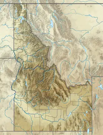 voir sur la carte de l’Idaho