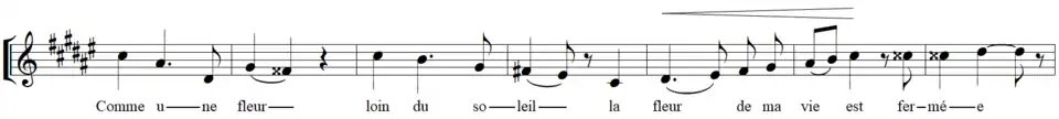 Partition pour chant.