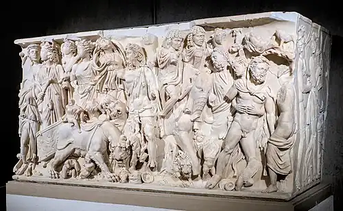 Sarcophage du triomphe de Bacchus.