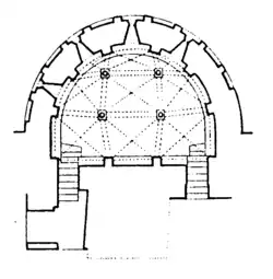 Plan de la crypte.