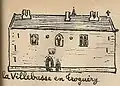 La façade arrière (dessin de Frotier de la Messelière.)