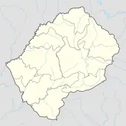 Carte des aéroports au Lesotho