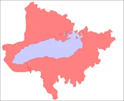 Carte montrant le bassin versant du lac Ontario.