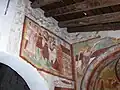 Fresque représentant « le baiser de Judas »