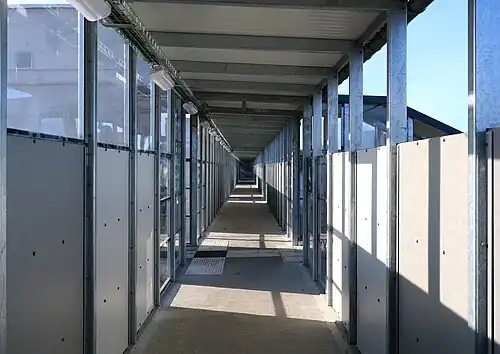 Intérieur de la passerelle de 2019.