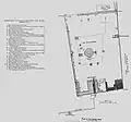 Plan de l'esplanade par Guy Le Strange, Londres, 1890