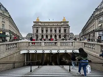 Entrée de la station, Place de l'Opéra.