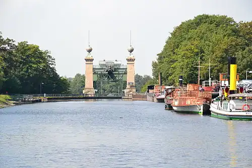 L’ascenseur à bateaux Henrichenburg à Waltrop.