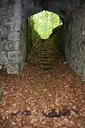 Entrée vue depuis l'intérieur.