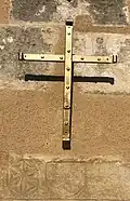 Croix dans la chapelle des Cromot (Yonne) par l'artiste Marc Couturier